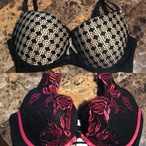 TWO Bras New 34C La Vie en Rose